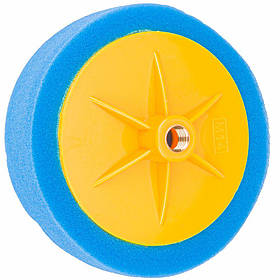 Полірувальна насадка синя Powermat PM-PDP-BL M14 150×45 мм м’яка губка для полірування riven