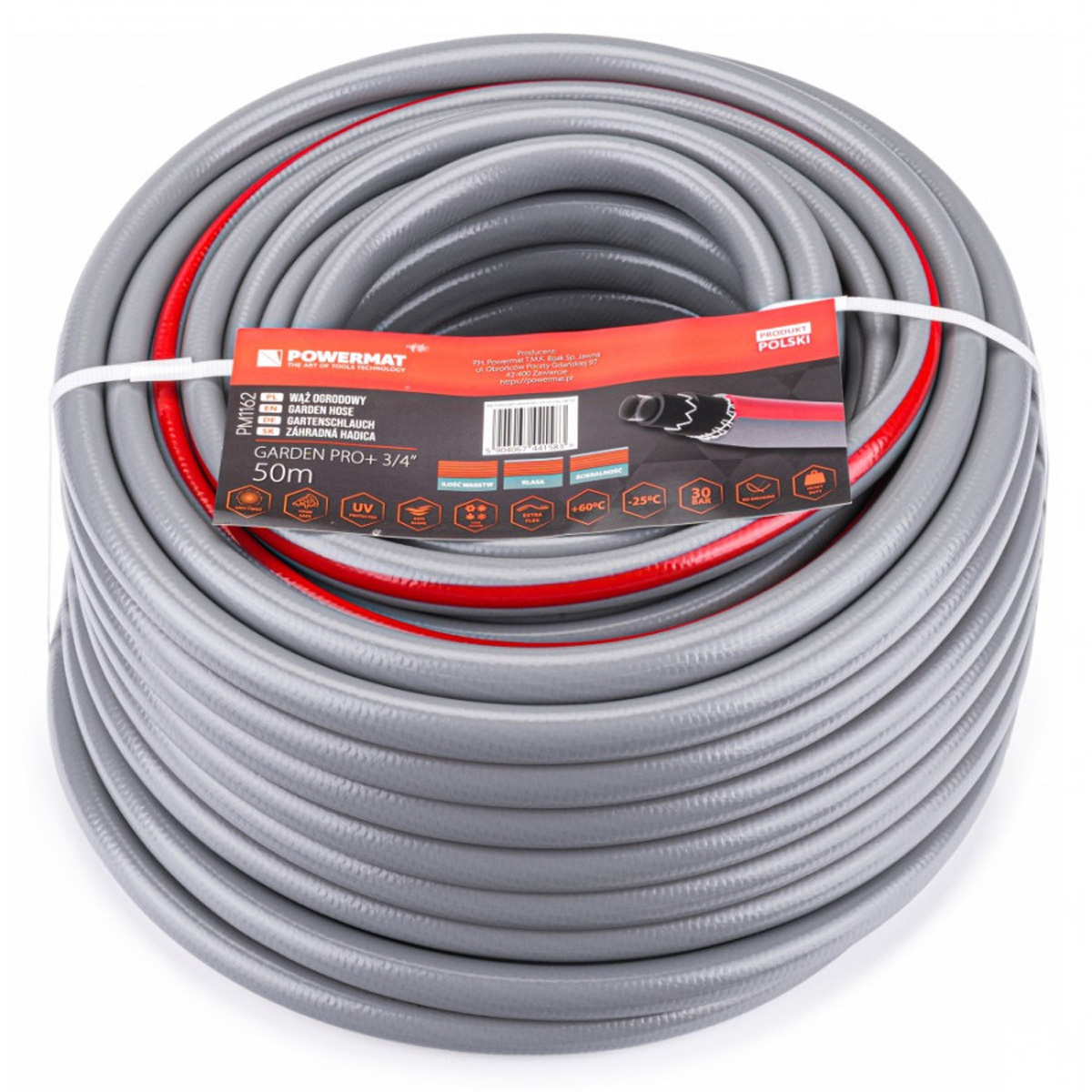 Шланг поливний 50 м, 3/4" Powermat PM1162 поливальний шланг riven, фото 1