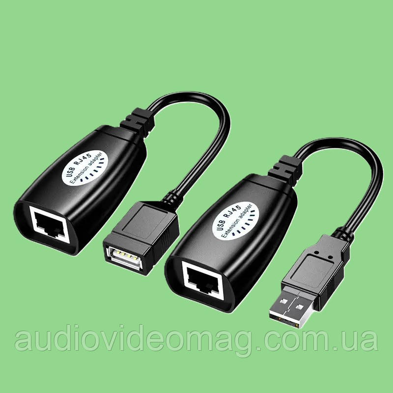 USB подовжувач RJ45 по крученій парі (до 50м), фото 1