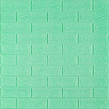 3D панель самоклеюча 700х770х5мм цегла М'ята (012-5) SW-00000148