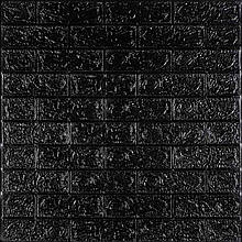 3D панель самоклеюча 700х770х5мм цегла Чорний (019-5) SW-00000151