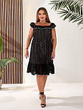 Літнє коротке плаття з прошви з воланом внизу (р.44-54). Арт-2816/2, фото 8