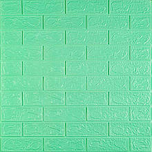 3D панель самоклеюча 700х770х3мм цегла М'ята (012-3) SW-00000233