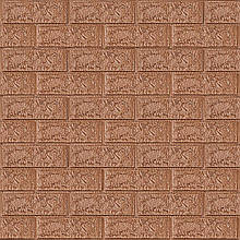 3D панель самоклеюча 700х770х5мм цегла Коричневий (020-5) SW-00000237