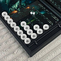 Нарди скляні Роза вітрів з вітрильником — стильний подарунок з можливістю персоналізації, фото 9