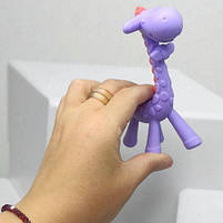 Прорізувач силіконовий "Жираф" (фіолетовий) [tsi269947-TSI], фото 2