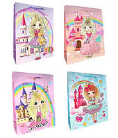 Подарунковий пакет "Принцеси" 26*32*9 см (bl2501-377)