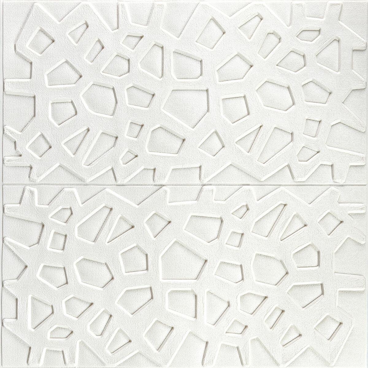 Самоклеюча декоративна настінно-стельова 3D панель 700х700х6,5мм Павутина (115) SW-00000007