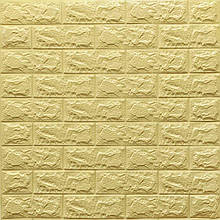 3D панель самоклеюча 700x770x7мм цегла Жовто-пісочна (009-7) SW-00000046