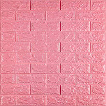 3D панель самоклеюча 700х770х7мм цегла Рожевий (004-7) SW-00000057