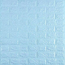 3D панель самоклеюча 700х770х7мм цегла Блакитна (005-7) SW-00000658