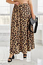 Спідниця ШОВКОВА р.42-64 ЛЕОПАРДОВА 5306, фото 2