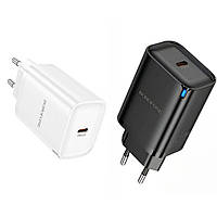 Мережевий зарядний пристрій Borofone 1USB-C PD/QC 45W