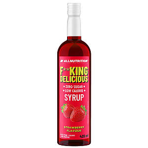 Сироп без цукру AllNutrition Fitking Delicious Syrup Zero 420 мл полуниця