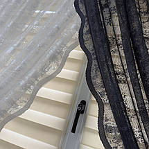 Елегантна тюль в дитячу, спальню на кухню №461 Графіт, фото 4