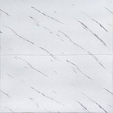 Самоклеюча 3D панель 700х700х4мм Біла мармурова плитка (364) SW-00001142