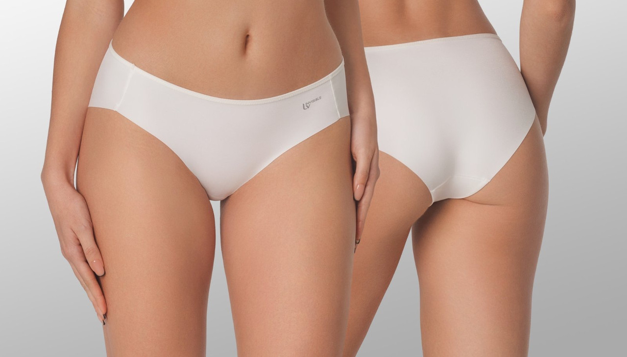 Трусики жіночі La Vivas 10206 безшовні з мікрофібри, колір Айворі, розмір M, фото 1