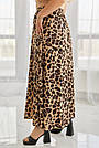 Спідниця ШОВКОВА р.42-64 ЛЕОПАРДОВА 5306, фото 4
