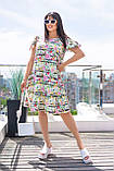 Літнє кольорове повсякденне плаття батал (р.48-58). Арт-2801/2, фото 4