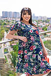Літнє кольорове повсякденне плаття батал (р.48-58). Арт-2801/2, фото 6