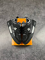 Louis Vuitton x Swarovski Skate Sneaker Black, кросівки Louis Vuitton Swarovski, стильне взуття Louis Vuitton, чорні кросівки LV