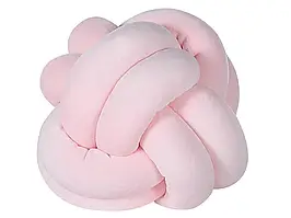 Декоративна подушка MALNI Велюр 20 x 20 см Рожева, Однотонна, у формі вузла