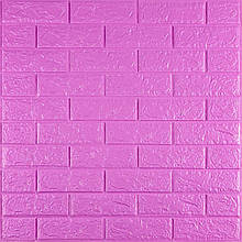 3D панель самоклеюча 700х770х5мм цегла Пурпурна (14-5) SW-00001334