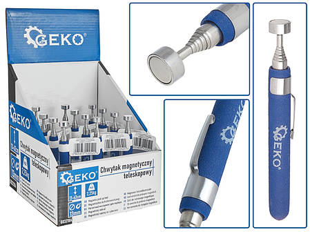 Телескопічний магнітний захват 2,25 кг 62 см Geko G03210A, фото 1