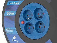 Подовжувач на котушці 30 м Geko G17508, фото 5