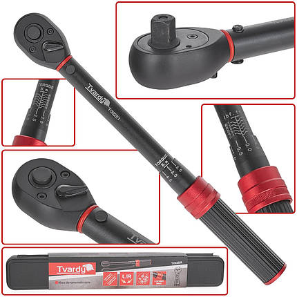 Динамометричний ключ 3/8" Tvardy T00251, фото 1