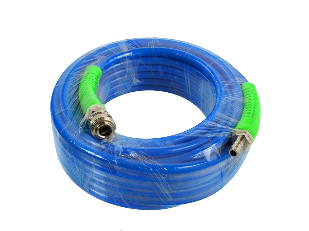 Шланг пневматичний армований ПУ 15 м 12х8 мм синій Geko G02977