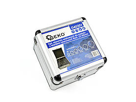 Набір кільцевих пилок по металу з титановим свердлом 6 штук 22-65 мм Geko G40201, фото 4