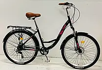 Велоcипед міський Corso «Viola» 26" дюймів VL-26633 рама сталева 17’’, обладнання Shimano 21 швидкість