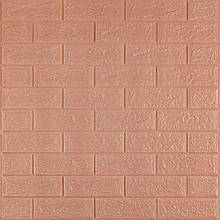 3D панель самоклеюча 700x770x3мм цегла Пудра SW-00001716