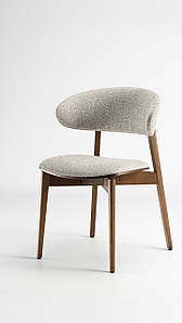 Стілець з масиву дерева Корса Max оббитий ззаду TM Oleksenko