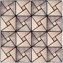 Самоклеюча алюмінієва плитка 300х300х3мм Бежева зі стразами SW-00001774