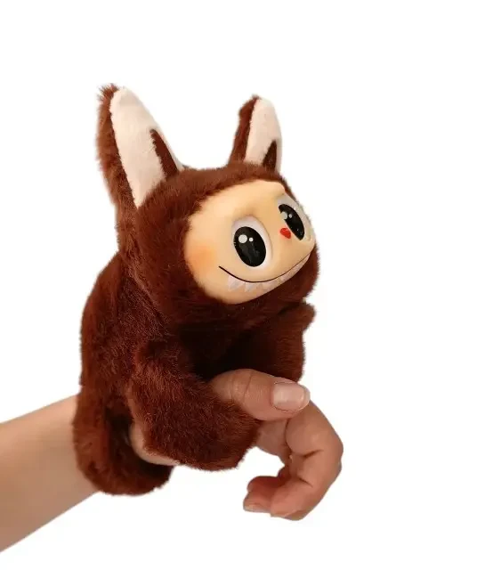 М'яка іграшка браслет на руку Лабуба 17 см, LABUBU, Коричневий колір