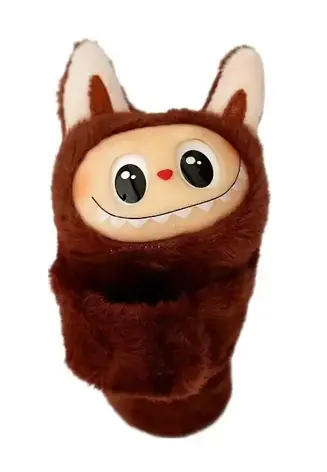 М'яка іграшка браслет на руку Лабуба 17 см, LABUBU, Коричневий колір, фото 2