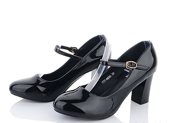 Туфлі жіночі чорні на підборах Т1917