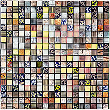 Самоклеюча алюмінієва плитка 300х300х3мм Кольоровий квадратик SW-00001925