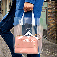 Поліетиленові пакети петля 30х35 см (60 мкм) прозорі з білою ручкою і логотипом Витримує 4 кг!, фото 10