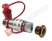 Роз'єм пневматичний М22 червоний (FER-RO Туреччина)