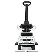 Дитяча каталка-толокар 653, Mercedes, з батьківською ручкою, фото 3