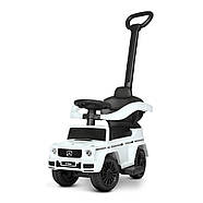 Дитяча каталка-толокар 653, Mercedes, з батьківською ручкою, фото 2