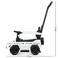 Дитяча каталка-толокар 653, Mercedes, з батьківською ручкою, фото 7