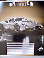 Зошит 18 аркушів клітинка офсетний папір кольорова  обкладинка ТМ Бріск ТВ-108к Бріск