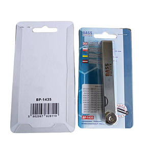 Пластинчастий щуп 0,03-1,00 мм Bass Polska 1435, Щуп для регулювання клапанів, Щуп нержавіючий, Набір щупів, фото 3