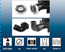 Погружний насос для брудної води 750 Вт Bass Polska 8021, Насос з подрібнювачем, Занурювальна помпа мережна, фото 4