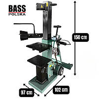 Гідравлічний дровокол 15 т Bass Polska 4767, Мобільна дровокольна машина, Дровокол для дачі, фото 3