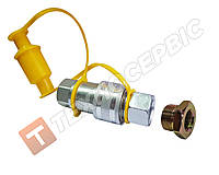 Роз'єм пневматичний М22 жовтий (FER-RO Турция)